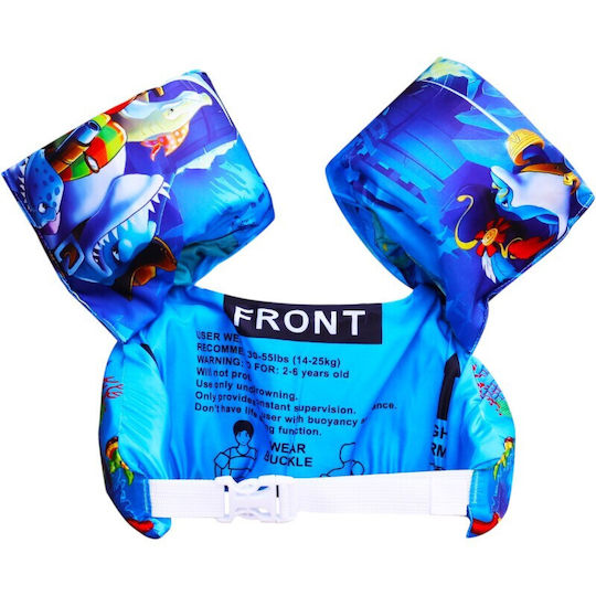 Sharks Swimming Armbands Swim Vests 2-6 Years Blue Queen Mother