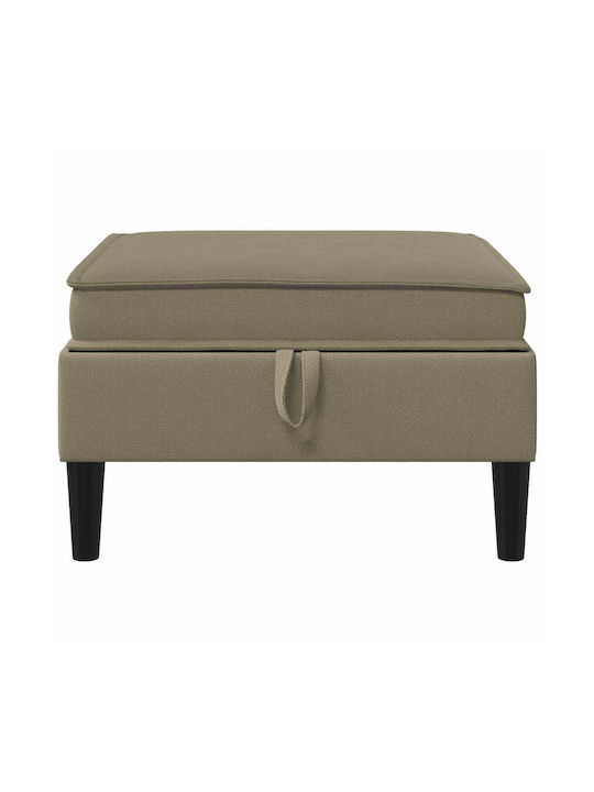 Ecksofa Samt mit Stauraum Khaki 70x70x40cm