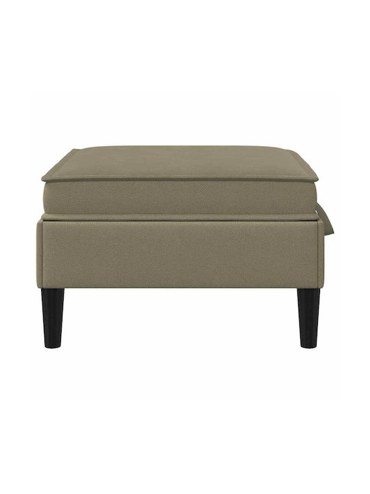 Ecksofa Samt mit Stauraum Khaki 70x70x40cm