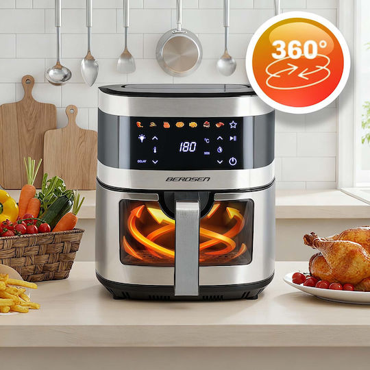 Berdsen Air Fryer 4lt Ασημί BD-656