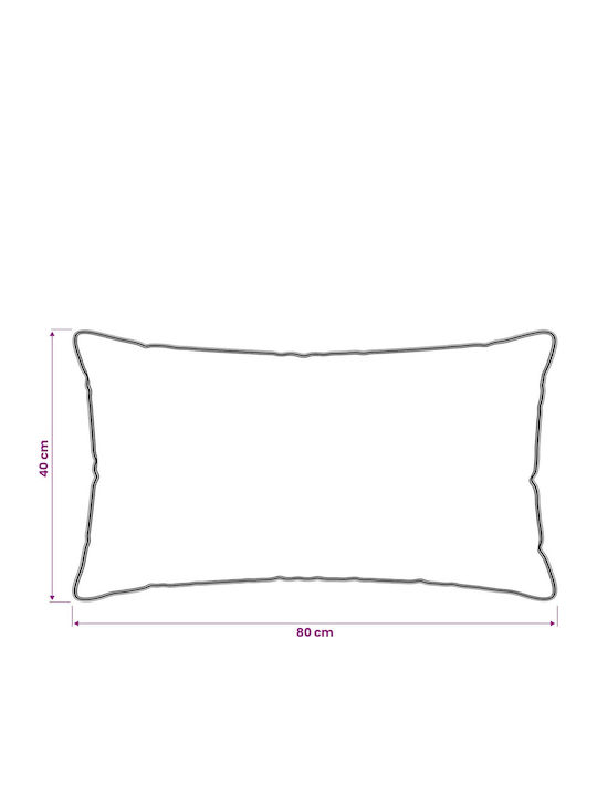 vidaXL Bamboo Bed Pillow Polyester 40x80cm