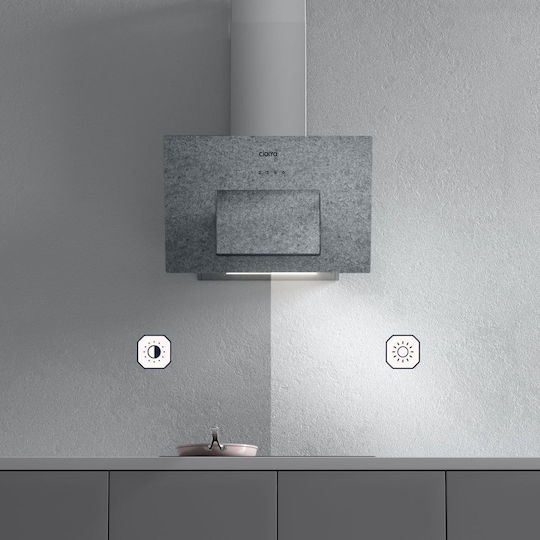 Ciarra Chimney Vent Hood 60cm Gray with Wi-Fi