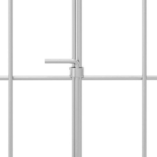 vidaXL Stahl Draht Für Gartenzaun 75x30x30cm 24Stücke Silber