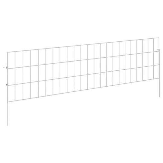 vidaXL Stahl Draht Für Gartenzaunbedarf 115x30x30cm 12 Stück Silber