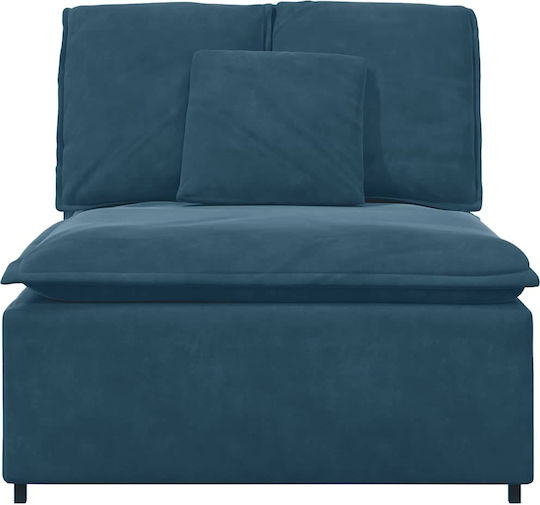 Doppelsitzer Samt Blau 100x100x64cm