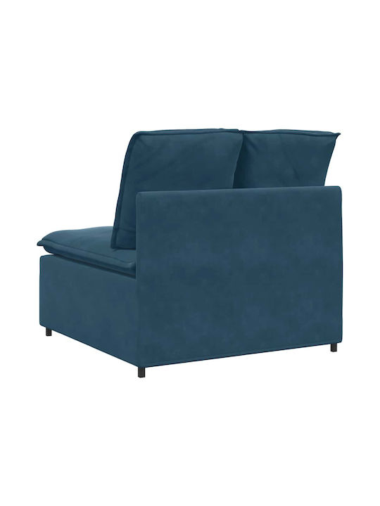 Doppelsitzer Samt Blau 100x100x64cm