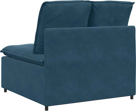 Doppelsitzer Samt Blau 100x100x64cm