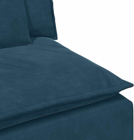 Doppelsitzer Samt Blau 100x100x64cm