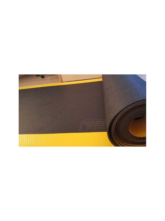 SteweHome Rectangular Kitchen Mat with Non-Slip Backing Yellow 70x50cm