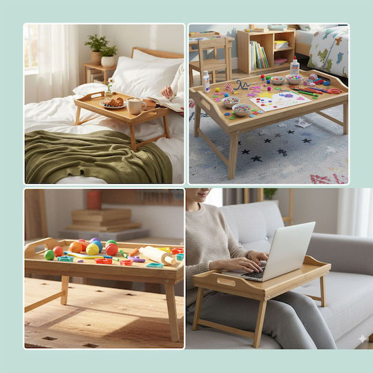 Relaxdays Бамбуков Сервиращ Диск 20x50x30см