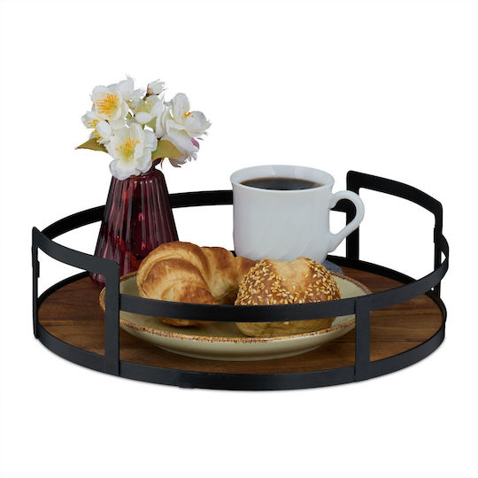 Relaxdays Hölzernes Serviertablett 30.5cm Relaxdays Hölzernes Serviertablett 30.5cm