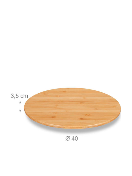 Relaxdays Bamboo Δίσκος Σερβιρίσματος 40cm
