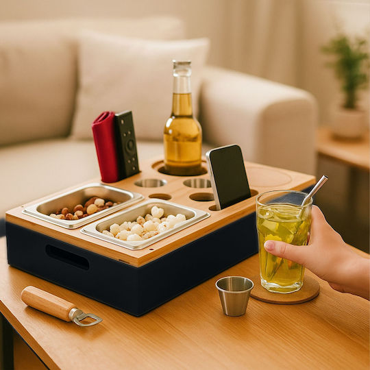 Relaxdays Bamboo Δίσκος Σερβιρίσματος 40x26cm