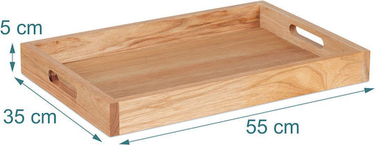 Relaxdays Wooden Serving Tray 35cm