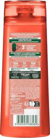 Garnier Fructis Goodbye Damage Σαμπουάν Αναδόμησης/Θρέψης για Ξηρά Μαλλιά Μαλλιά 400ml