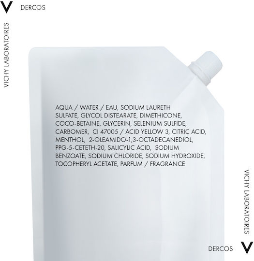 Vichy Dercos Anti-dandruff Ds Refill Σαμπουάν Kατά της Πιτυρίδας & της Ξηροδερμίας για Ξηρά Μαλλιά Μαλλιά 390ml