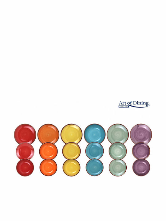 Heinner Multicolour Ceramic Dinnerware Set 18pcs