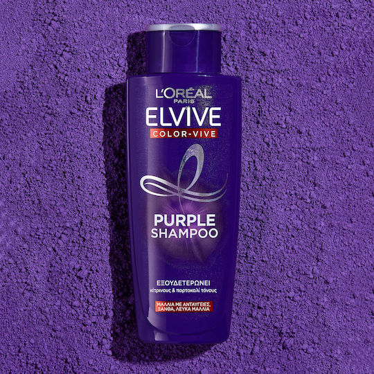 L'Oreal Paris Elvive Color Vive Purple Σαμπουάν Διατήρησης Χρώματος για Βαμμένα Μαλλιά 200ml