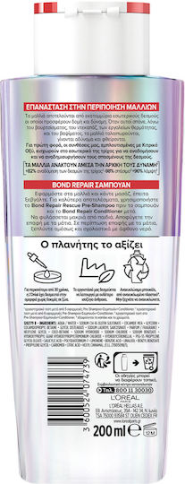 L'Oreal Paris Elvive Bond Repair Fără Sulfat Șampon Reconstrucție/Hrană și Strălucire pentru Păr Deteriorat 200ml