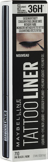 Maybelline Tattoo Πινέλο Eye Liner 710 Ink Black 2.5ml