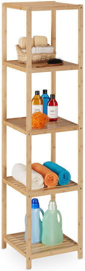 Relaxdays Επιδαπέδια Ραφιέρα Μπάνιου Bamboo Καφέ Relaxdays Επιδαπέδια Ραφιέρα Μπάνιου Bamboo Καφέ