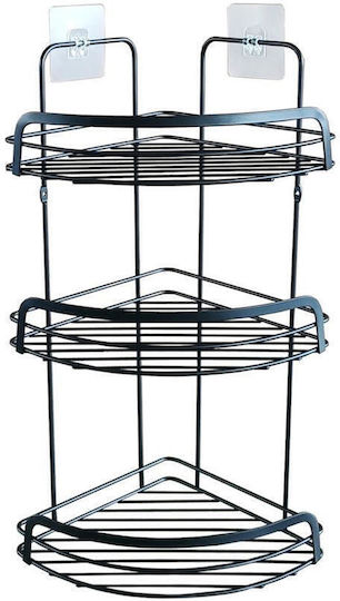 Atmosphera Colțar Montat pe perete Raft Baie Metal 22.8x29.8x49cm