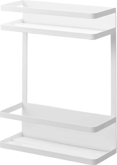 Yamazaki Επιτοίχια Ραφιέρα Μπάνιου Μεταλλική 24.5x6.5x34cm