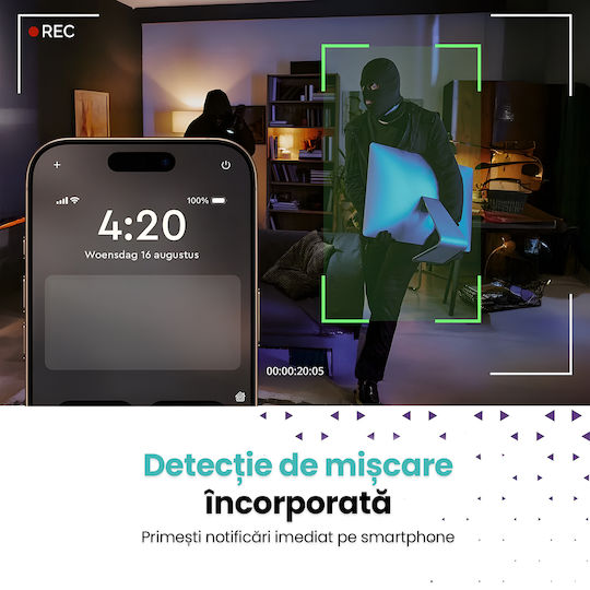 Cameră Spion Ascunsă În Încărcător Usb Wifi Card 128gb Full Hd 1080p Detectare Mișcare Aplicație Hdlivecam Vizualizare Live Înregistrare În Buclă Design Discret
