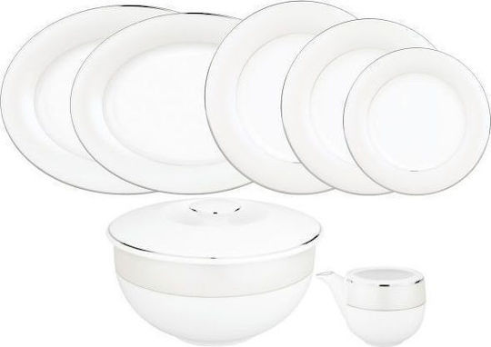 Ionia Irresistible Бял Порцелан Сервизи за хранене 32бр