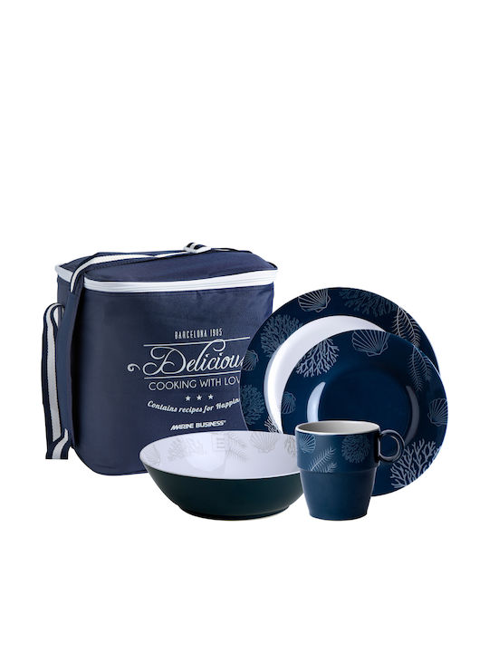 Marine Business Blue Porcelain Dinnerware Set 24pcs