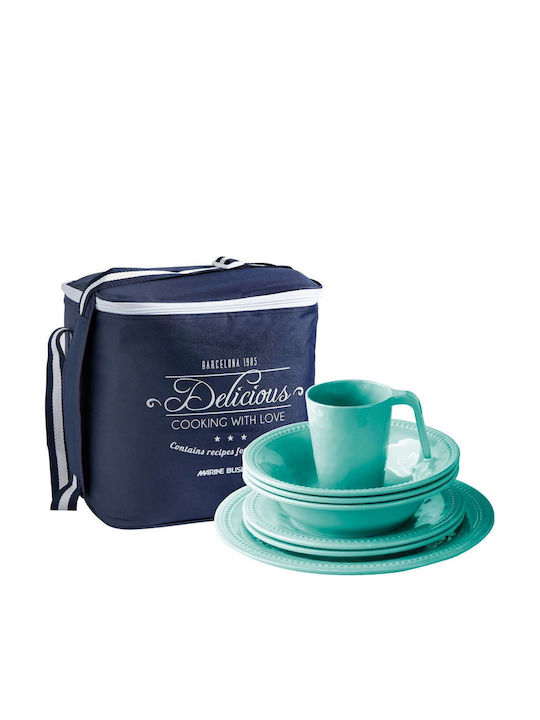 Marine Business Verde Porțelan Set de Vase 24buc