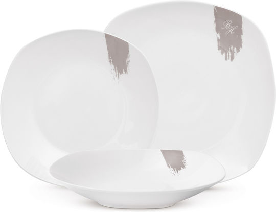Berlinger Haus Gray Porcelain Dinnerware Set 18pcs