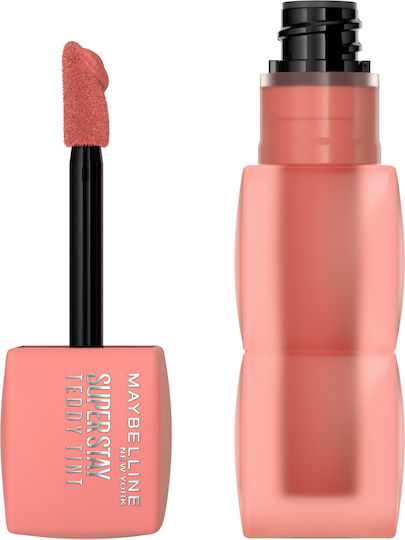 Maybelline Super Stay Teddy Tint Lang anhaltend Flüssig Lippenstift Matt 10 Current Mood 5ml