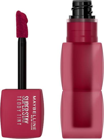 Maybelline Super Stay Teddy Tint Lang anhaltend Flüssig Lippenstift Matt 50 Wild At Heart 5ml