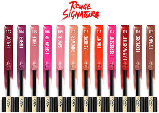 L'Oreal Paris Rouge Signature Long Lasting Liquid Lipstick Matte 114 I Represent 7ml