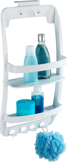 Wenko Universal Montat pe perete Raft Baie Plastic cu 2 Rafturi 26x11.5x54.5cm Albă Wenko Universal Montat pe perete Raft Baie Plastic cu 2 Rafturi 26x11.5x54.5cm Albă