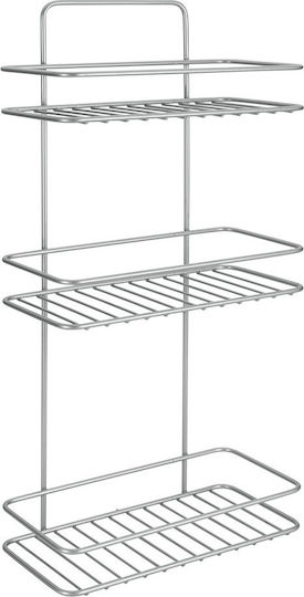 Metaltex Polytherm Reflex Стенен Рафт за баня Метален с 3 рафта 23x13x56см Сребриста