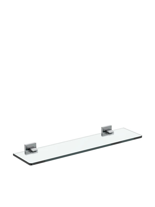 Ideal Standard Iom Square Επιτοίχια Ραφιέρα Μπάνιου Γυάλινη 52x12x4.5cm Διάφανη
