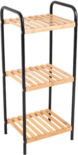 Estia Essential Rafturi de baie Raft Baie Metal cu 3 Rafturi 30x26x75cm Maro Estia Essential Rafturi de baie Raft Baie Metal cu 3 Rafturi 30x26x75cm Maro