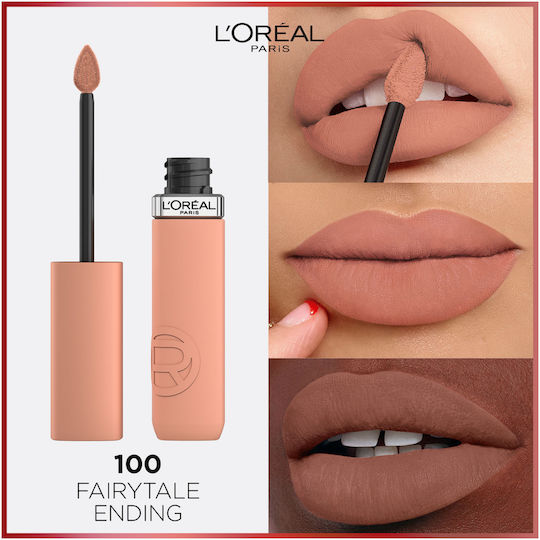 L'Oreal Paris Matte Resistance Long Lasting Liquid Lipstick Matte 100 Fairytale Ending