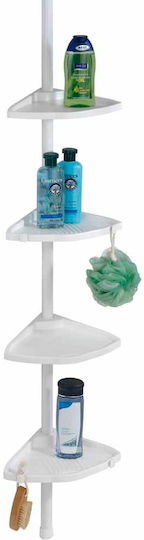 Wenko Compact Colțar Rafturi de baie Raft Baie Plastic cu 4 Rafturi 26x19.5x27.5cm Albă Wenko Compact Colțar Rafturi de baie Raft Baie Plastic cu 4 Rafturi 26x19.5x27.5cm Albă