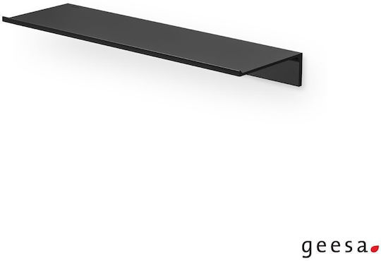 Geesa Montat pe perete Raft Baie Metal 12.5x40x4.6cm Neagră