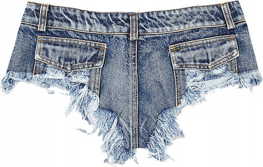 Pantaloni Scurți Din Denim Pentru Femei Talie Joasă Costum Sexy Mărimea S