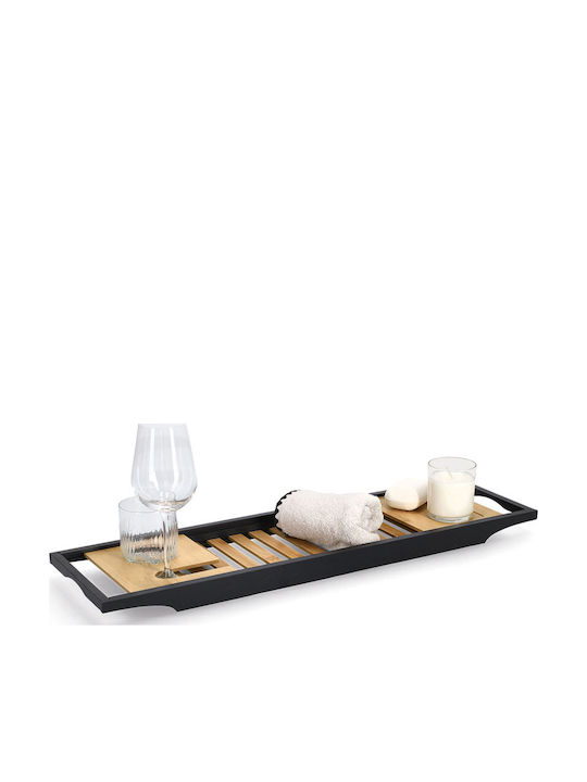 Zeller Επιτοίχια Ραφιέρα Μπάνιου Bamboo 70x20x3.5cm