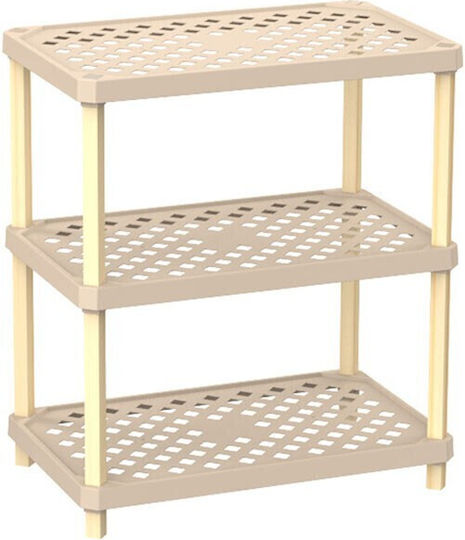 FixWood Επιδαπέδια Ραφιέρα Μπάνιου Ξύλινη 37.5x60x80cm