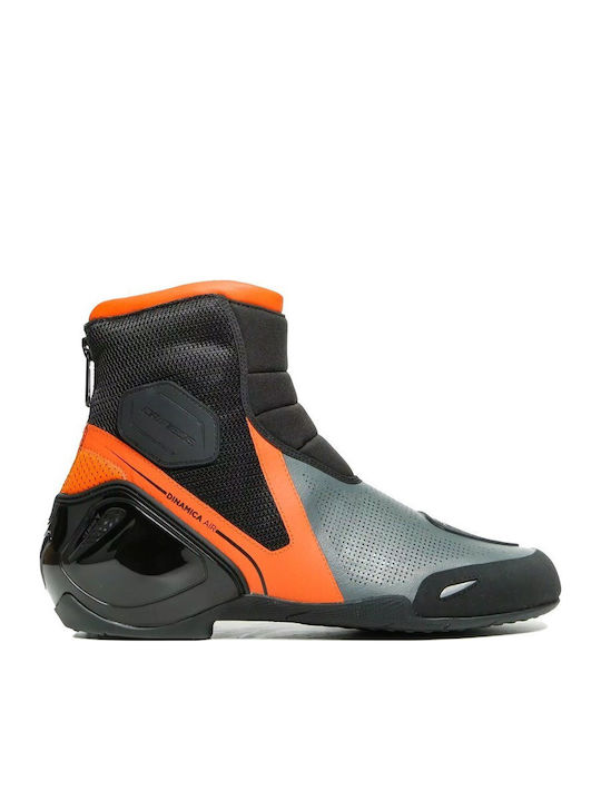 Dainese Dinamica Air Men's Waterproof Motorcycle Low Boots Black/ Flame-Orange/ Anthracite