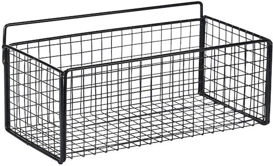 Estia Cage Wall Mounted Bathroom Shelf Metallic 36x15x13cm Black