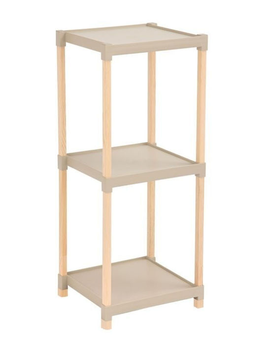 FixWood Rafturi de baie Raft Baie Plastic 28x25x72cm Bej