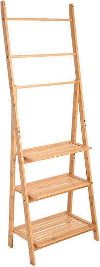 Estia Essentials Επιδαπέδια Ραφιέρα Μπάνιου Bamboo με 3 Ράφια 50x30x152cm Λευκή Estia Essentials Επιδαπέδια Ραφιέρα Μπάνιου Bamboo με 3 Ράφια 50x30x152cm Λευκή