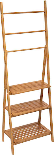 5Five 161049 Επιδαπέδια Ραφιέρα Μπάνιου Bamboo με 3 Ράφια 53.2x32.4x152cm